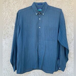 GUC Nino Cerruti Men’s Long Sleeve Button Down Shirt - Size Large